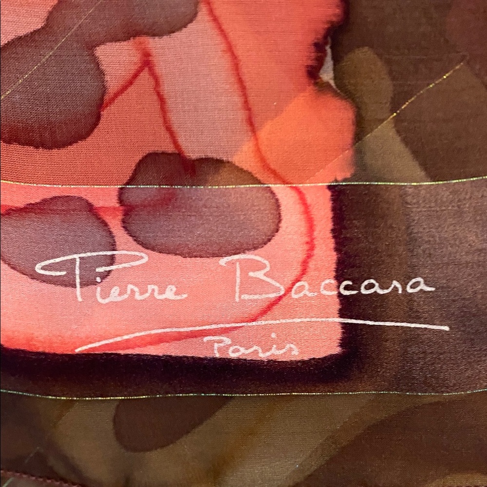 Signed Vintage Pierre Baccara, Paris Scarf - Made in France